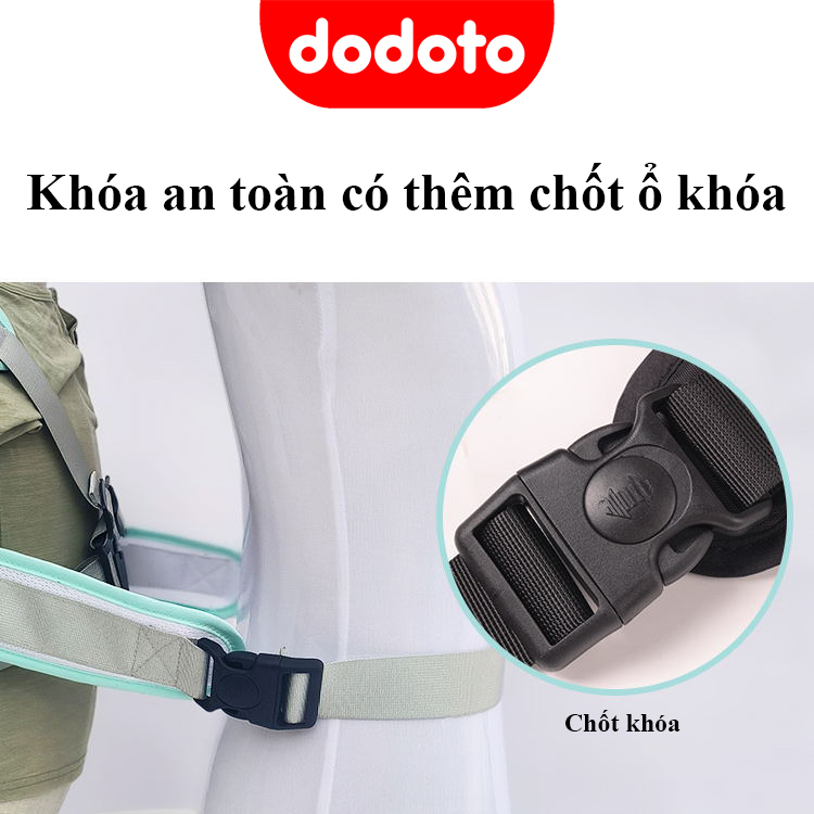 Đai đi xe máy cho bé 1-10 tuổi dodoto, đeo vai, thắt lưng, đai giữ bé ngồi xe máy tím dodoto