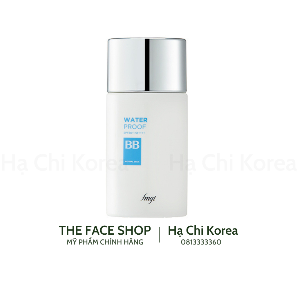 BB Cream không trôi Waterproof BB SPF50+ PA++++ fmgt The Face Shop (50ml)