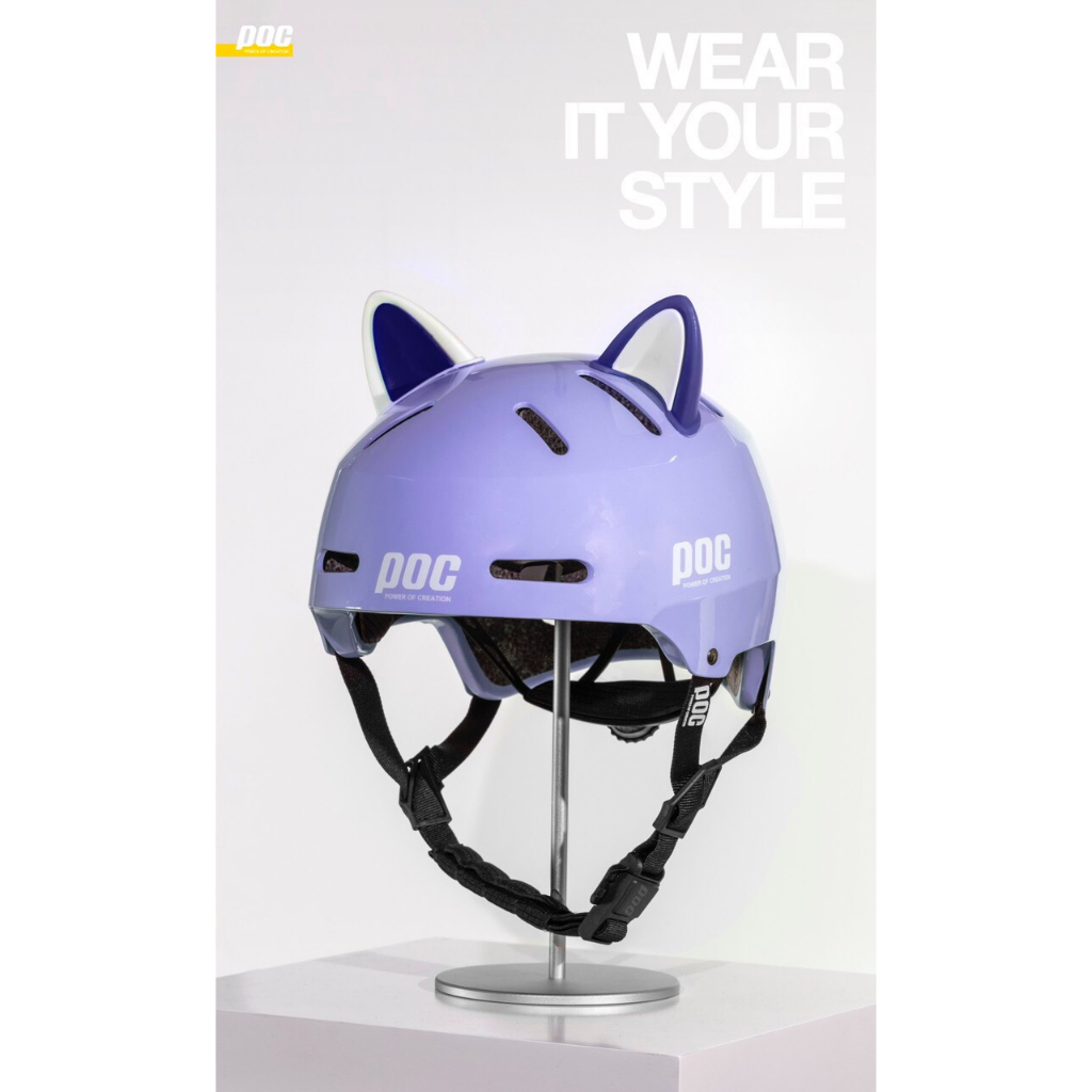 Tai Mèo Cao Su Gắn Nón Chính Hãng poc