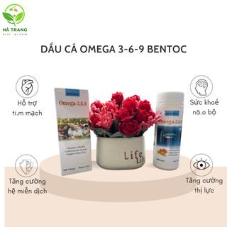 Dầu cá Omega 369 Bentoc bổ não, sáng mắt, đẹp da lọ 100 viên