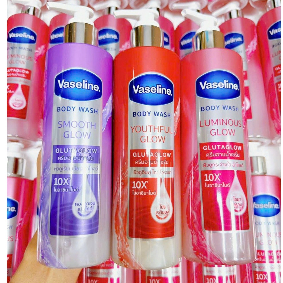 Sữa Tắm Vaseline Chính Hãng 425ml, Vaseline Gluta Hya, Vaseline Thái Chính Hãng