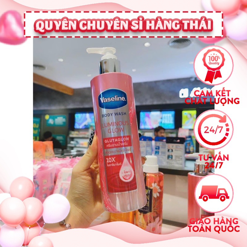Sữa Tắm Vaseline Chính Hãng 425ml, Vaseline Gluta Hya, Vaseline Thái Chính Hãng