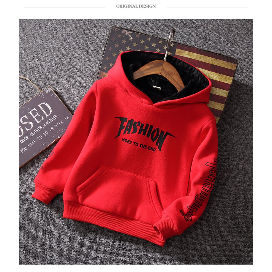 Áo nỉ Hoddie cho bé trai, bé gái áo nỉ hoodie basic form rộng size đại đến 80kg - HOODIE Fashion