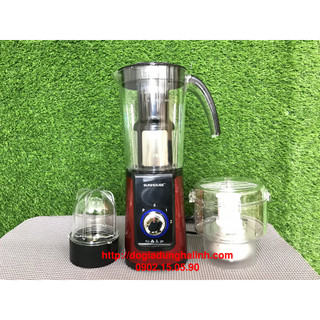 Máy xay sinh tố 3 cối Sunhouse SHD5322, Công suất 220W, Dung tích 1,25 lít, 3 cối tiện dụng, Bảo hành 12 tháng