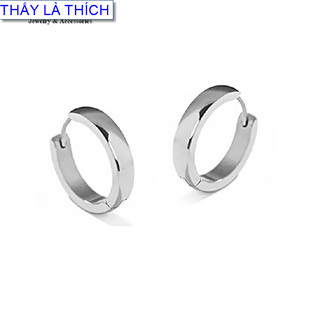 Bông tai màu vàng em bé Titan khoen tròn dễ thương - An toàn cho trẻ - Cam kết 1 đổi 1 nếu đen và gỉ sét