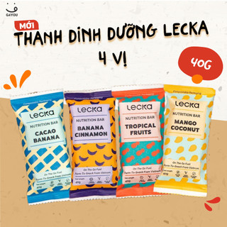 [HN-Lecka] Energy Bar Chỉ Làm Từ Trái Cây Và Hạt 4 Vị 40g /Thanh