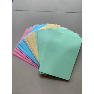 Xấp 100 tờ giấy a4 màu định lượng 80