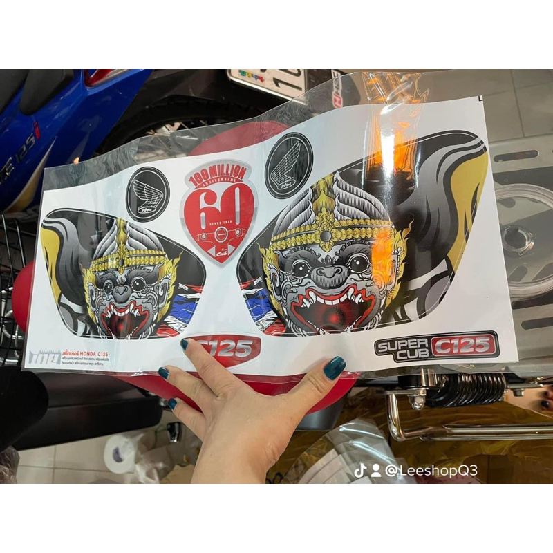 Tem dán cốp cub125