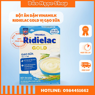 Bột ăn dặm gạo sữa ridielac gold -hộp giấy 200g