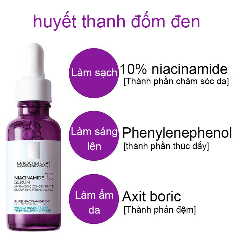 Tinh Chất Làm Sáng Da Mờ Thâm La Roche-Posay Pure Niacinamide 10 Serum 30ml