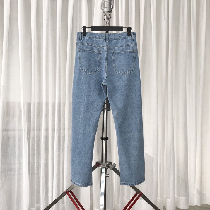 Quần Jean nam ống rộng Xếp Ly Avocado, Quần bò Baggy nam ống suông màu xanh wash cao cấp bigsize chính hãng