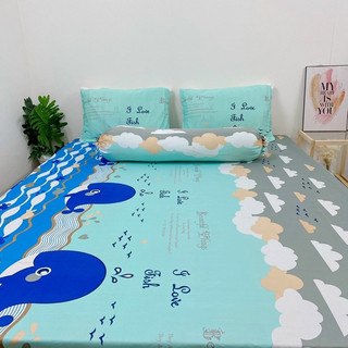 Bộ Drap Thun Hàn Quốc Mát Lạnh 1m8x2m {4 món} chọn màu