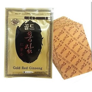 [COMBO 5 gói] Cao dán hồng sâm Gold red ginseng 20 miếng