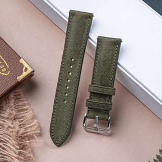  Dây đồng hồ thủ công da Pueblo WEMODA Xanh Lá tương thích apple Watch và đồng hồ đeo tay 18mm 20mm 22mm 24mm P22 