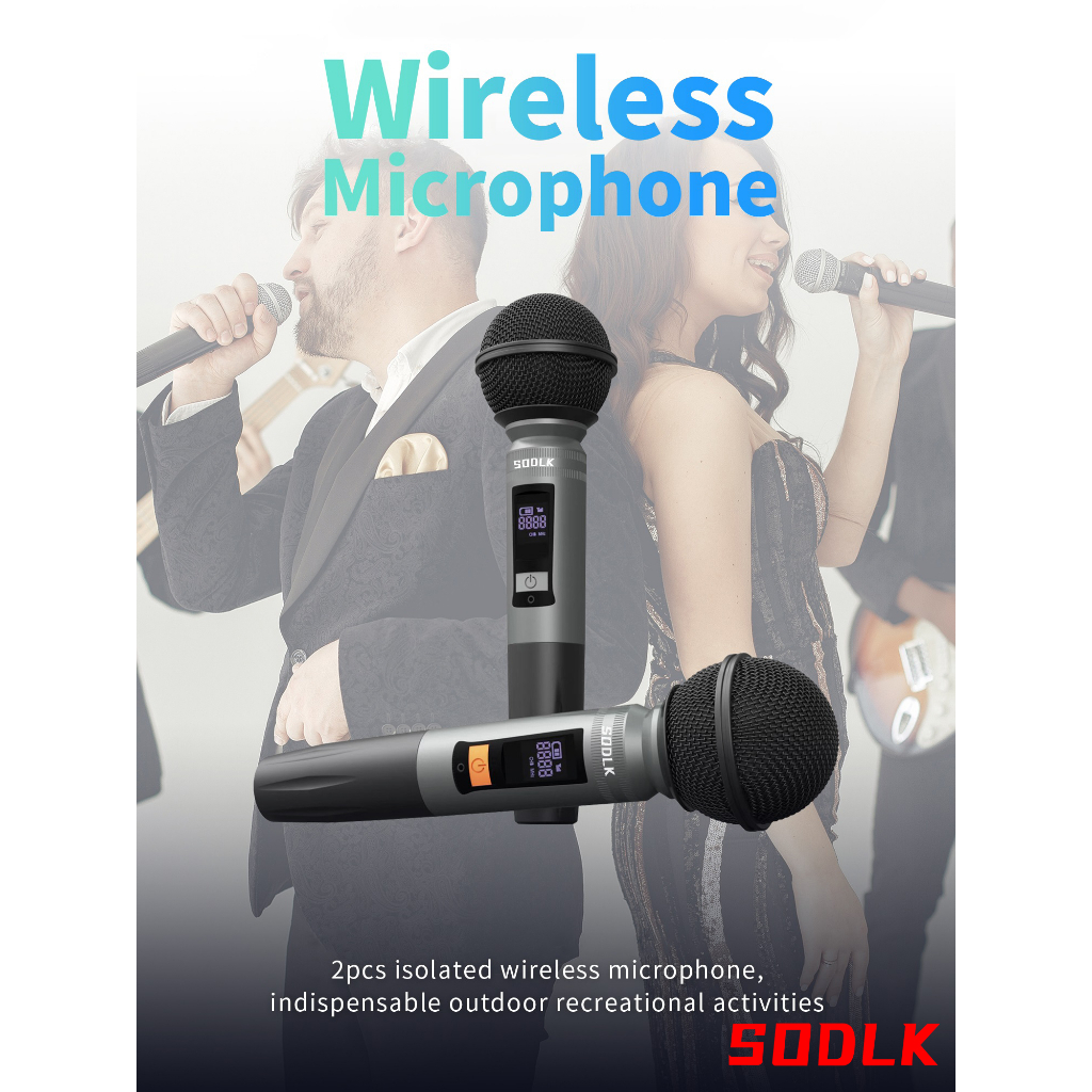 Loa SODLK T18 bluetooth 5.0  Micro karaoke, đèn RGB,80W