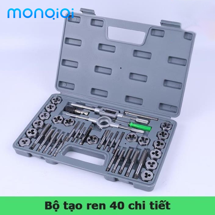 MONQIQI Bộ taro tạo ren 40 chi tiết, làm từ hợp kim siêu cứng