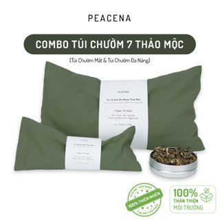 Combo túi chườm 7 THẢO MỘC (mắt & đa năng) giảm đau bụng kinh, giảm đau cổ vai gáy, nhức mỏi mắt, ngủ ngon | Peacena