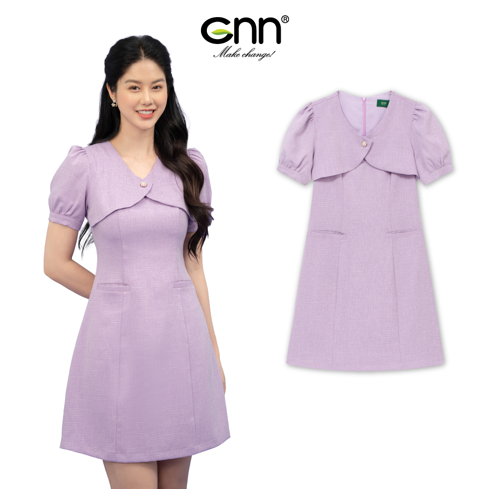 Đầm 2 lớp ngắn thiết kế W2DNT129TIM GNN