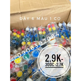 Dây 6 màu kèm cọ