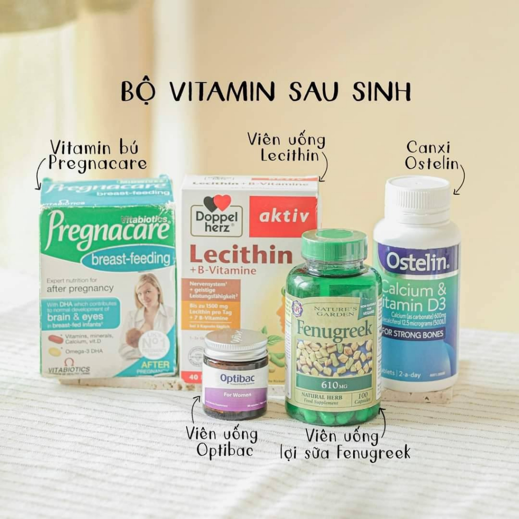 Vitamin tổng hợp sau sinh Pregnacare Breastfeeding bú UK bổ sung chất cho sữa mẹ