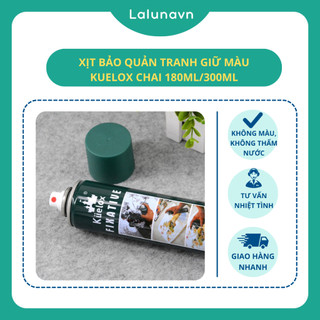 Bình xịt bảo vệ bảo quản tranh acrylic 180-300ml KUELOX Lalunavn -A37