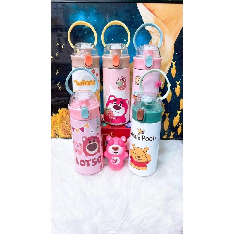 Bình Giữ Nhiệt Siêu CuTe Kèm ống Hút Dung Tích 500ml
