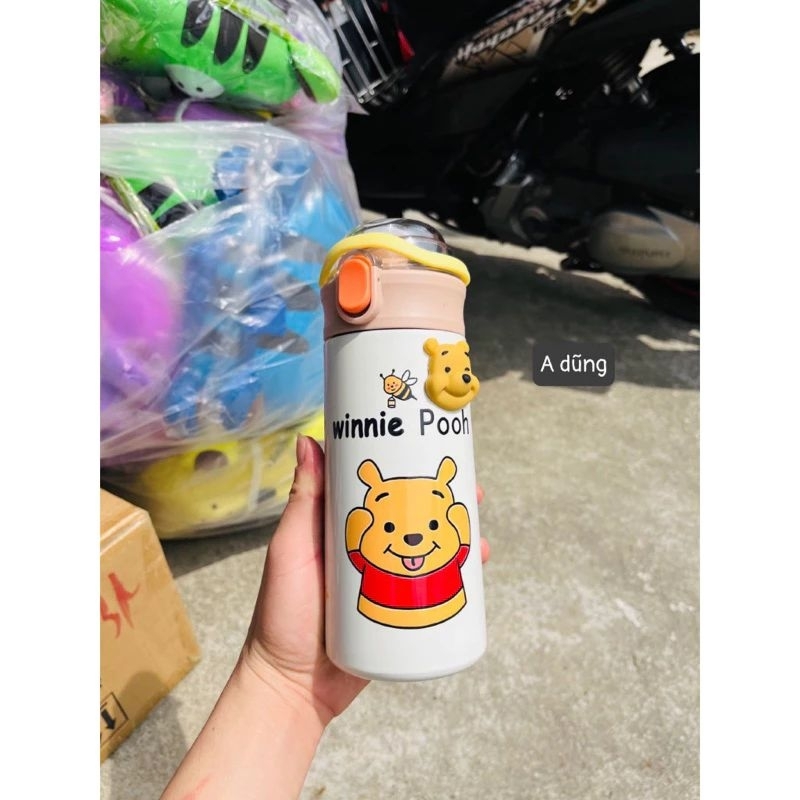 Bình Giữ Nhiệt Siêu CuTe Kèm ống Hút Dung Tích 500ml