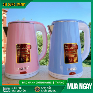 Ấm siêu tốc jiplai thái lan dung tích 2.5l, ấm đu nước siêu tốc công nghệ inverte 2 lớp cách nhiệt