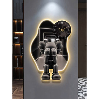 Tranh Gấu Kaws/Bearbrick Tráng Gương Cao Cấp Gắn Đèn Led