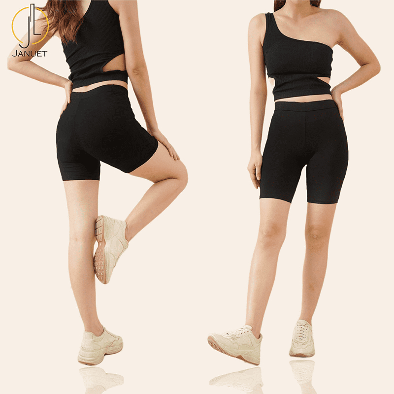 Quần Ngố Legging Đùi Biker Short Nâng Mông Chất Mát Lạnh Co Dãn Nhiều Màu Hình Thật 100% (Loại 1 Kèm Video thật)
