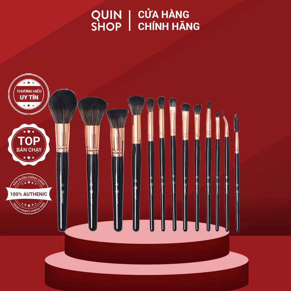 Bộ Cọ Trang Điểm BH Cosmetics Signature Rose Gold 13 Piece Brush Set