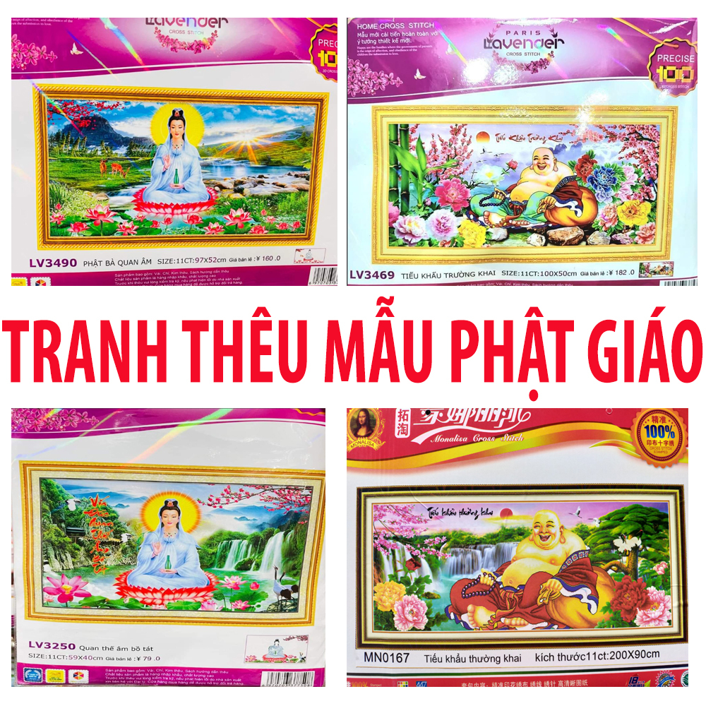 TRANH THÊU PHẬT GIÁO - TỰ THÊU