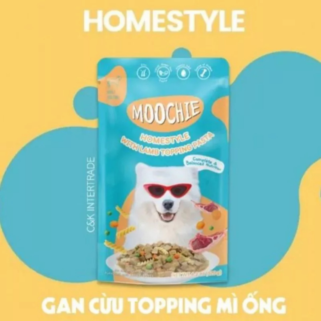 Pate Moochie Homestyle cho chó gói 120g