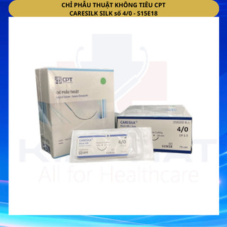 Chỉ phẫu thuật không tiêu cpt caresilk silk số 4/0 - s15e18
