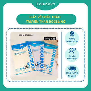 Giấy vẽ phác thảo (160G) truyền thần BOGELINO, chì nghệ thuật , giấy vẽ trạng nguyên ( Vân Sần ,DÀY) - B18