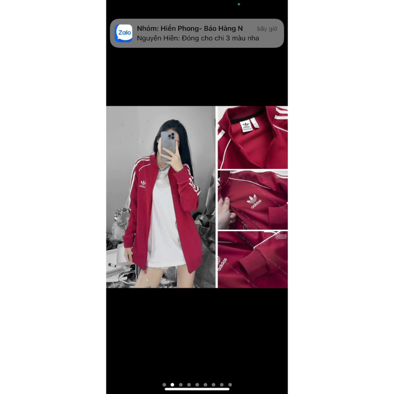 ÁO KHOÁC UMI LOGO BA LÁ DAS VIỀN TRẮNG 6 MÀU