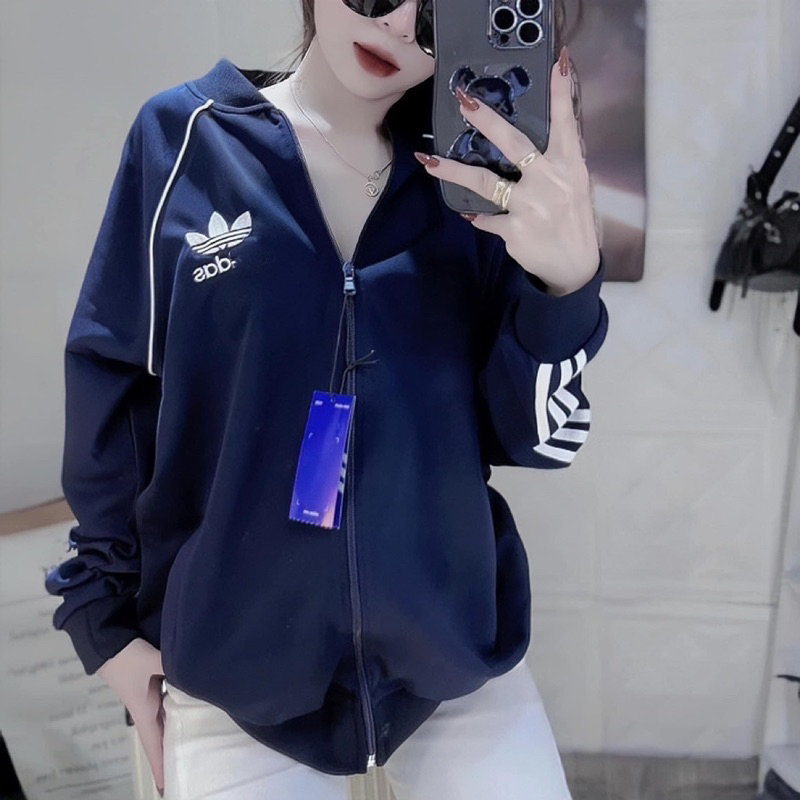 ÁO KHOÁC UMI LOGO BA LÁ DAS VIỀN TRẮNG 6 MÀU