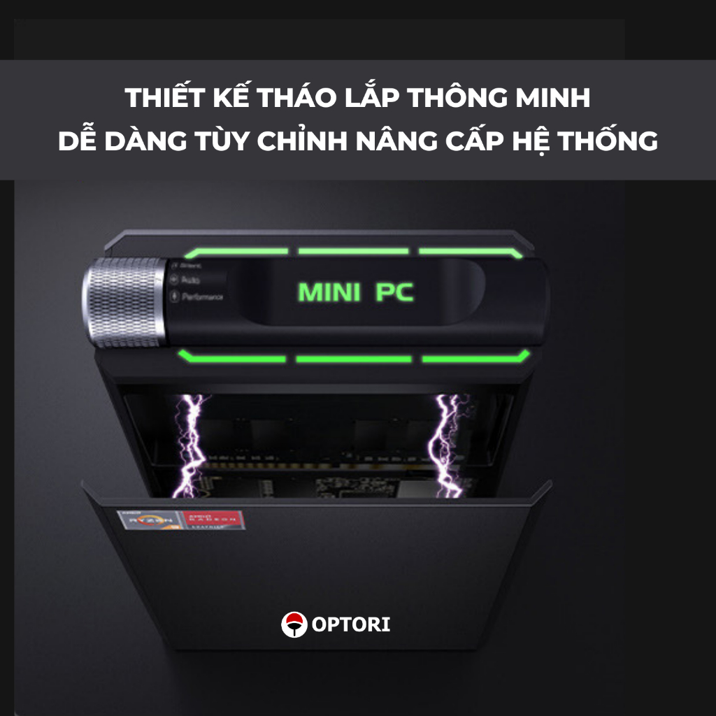 Máy tính đồ họa – PC Gaming – NUC AMD Ryzen9 6900HX 8 cores 16 threads 4.9Ghz