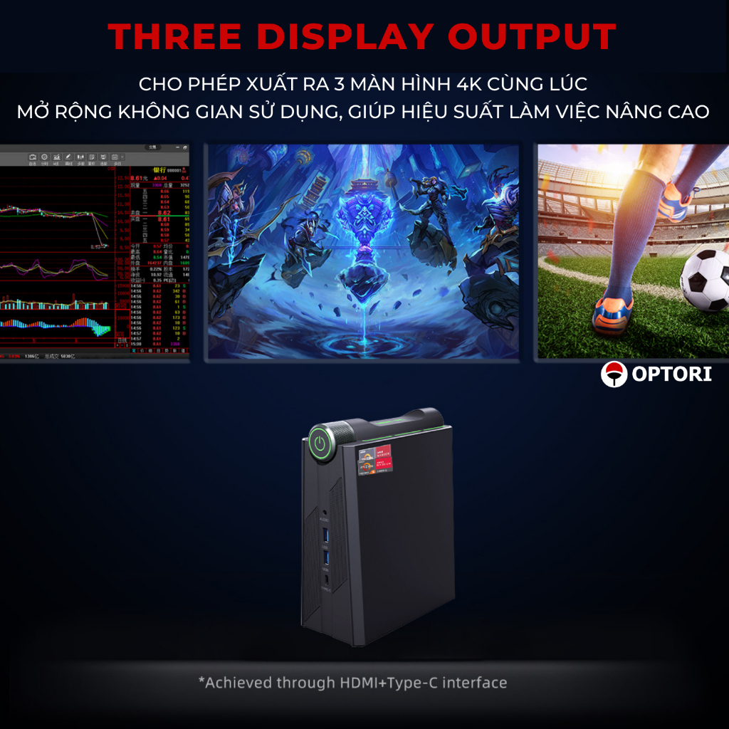 Máy tính đồ họa – PC Gaming – NUC AMD Ryzen9 6900HX 8 cores 16 threads 4.9Ghz