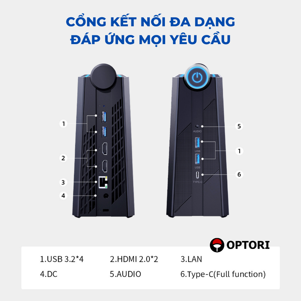 Máy tính đồ họa – PC Gaming – NUC AMD Ryzen9 6900HX 8 cores 16 threads 4.9Ghz