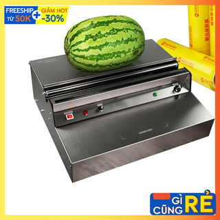 Máy bọc màng thực phẩm, bọc màng co hoa quả cắt màng tự động