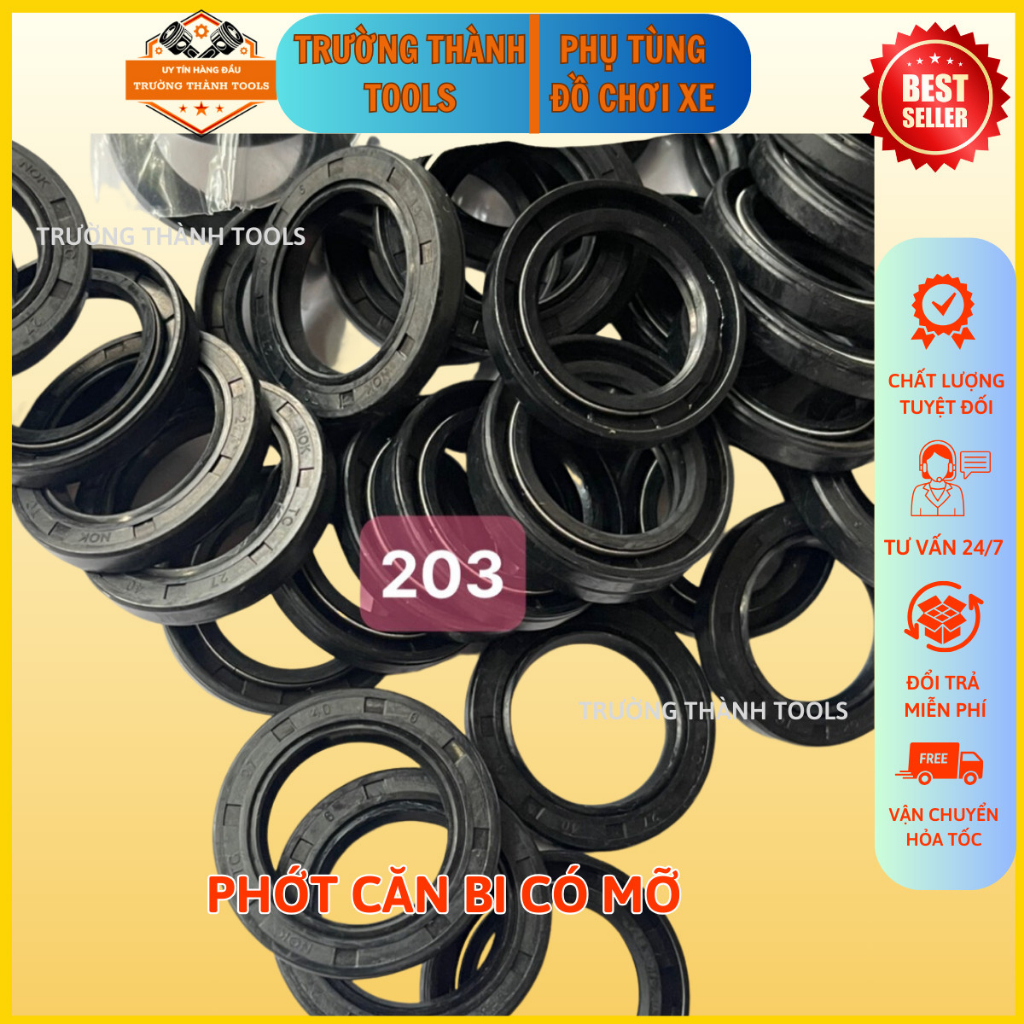 Phớt Bi may ơ,phớt căn bi xe máy Dream/wave/funeo bảo vệ vòng bi - TRƯỜNG THÀNH TOOLS