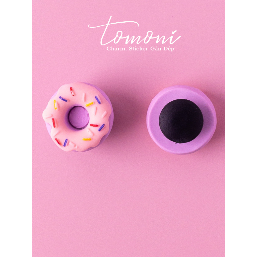 Phụ Kiện Sticker, Jibbitz, Hình Charm Gắn Giày Dép Hình Bánh Vòng - HQ68