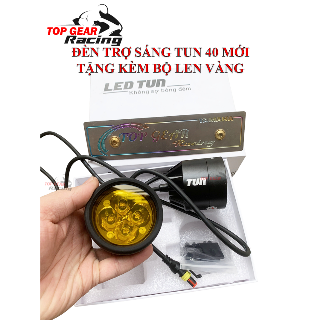 Đèn Trợ Sáng TUN 40 Mới 2023 -Tặng 1 công tắc - Bảo Hành Hãng 12 tháng - Siêu Sáng