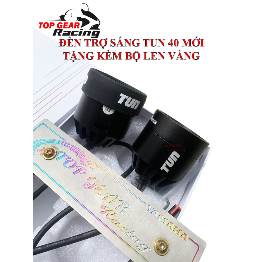 Đèn Trợ Sáng TUN 40 Mới 2023 -Tặng 1 công tắc - Bảo Hành Hãng 12 tháng - Siêu Sáng