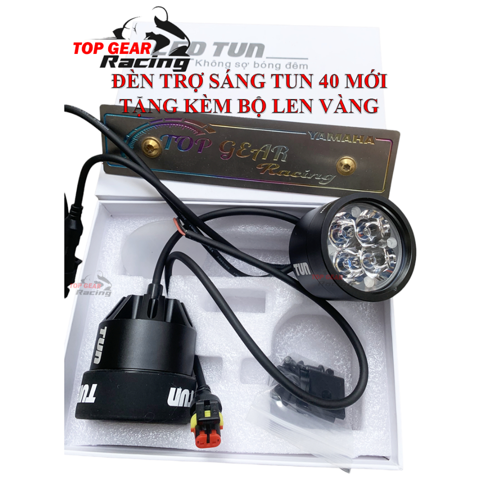 Đèn Trợ Sáng TUN 40 Mới 2023 -Tặng 1 công tắc - Bảo Hành Hãng 12 tháng - Siêu Sáng