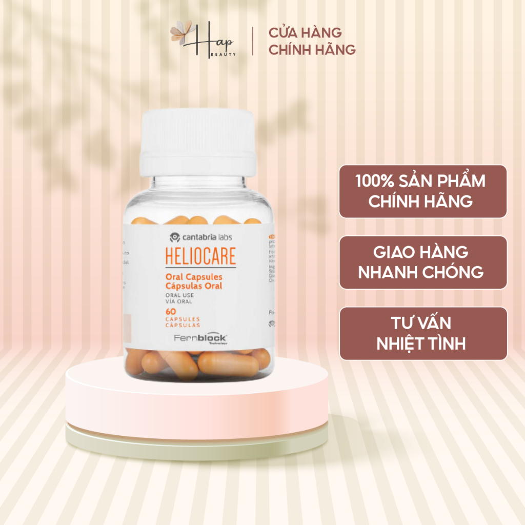 Viên uống chống nắng Heliocare Capsulas Oral 60'S ngăn ngừa lão hoá hộp 60 viên