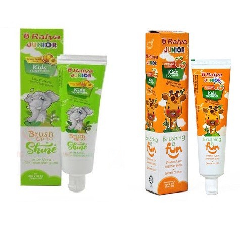 Kem đánh răng trẻ em cao cấp RAIYA JUNIOR tuýp 75g