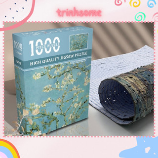 Bộ Tranh Ghép Xếp Hình 1000 mảnh dày 5mm bản cao cấp, tặng keo, túi đựng