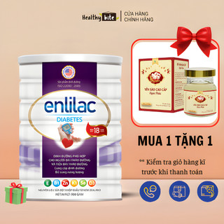 Sữa bột enlilac diabetes lon 400/900g - sữa cho người tiểu đường
